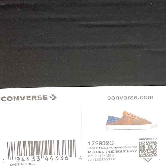 💖MEGA SALE💖Converse Jack Purcell Vantage Crush   Brown Leather Men’s  172932C - Picture 10 of 11